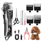 Aputtriver Dog Clippers for Grooming, Cordless Dog Grooming Kit, Rechargeable, Adjustable for Dogs Cats Pets, Grey