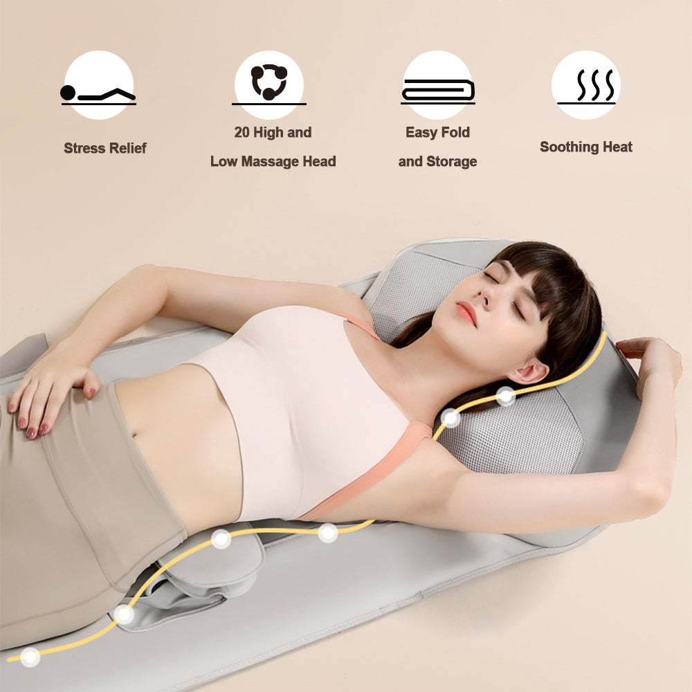 Full Body Heating Massage Pad with Three Modes & Three Strengths, Warmth for Pain Relief - Neck, Back, Lumbar, Calf, Legs Muscle Relaxation