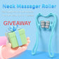 Portable Neck Massager Roller, Upgrade 6 Balls Roller Relaxer for Deep Tissue Pain Relief