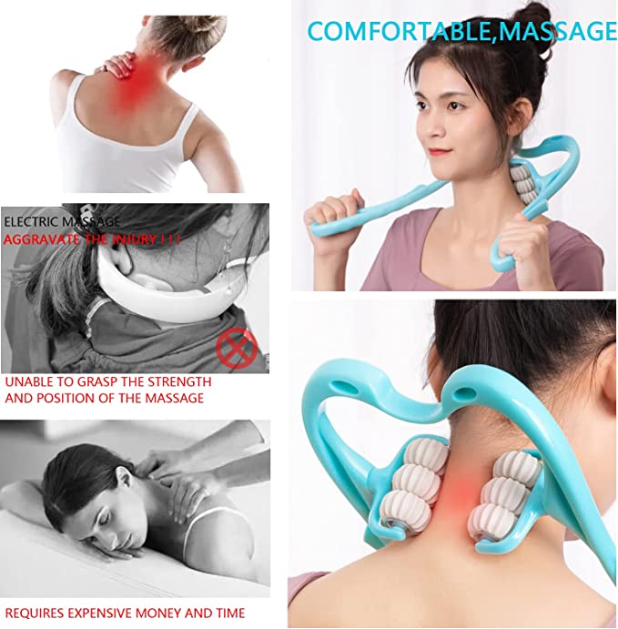 Infrared Polarized Light Therapy Device for Joint Tissue Injury and Chronic Pain Relief, Neck Massager Roller Free