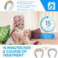 15 minutes for a course of treatment