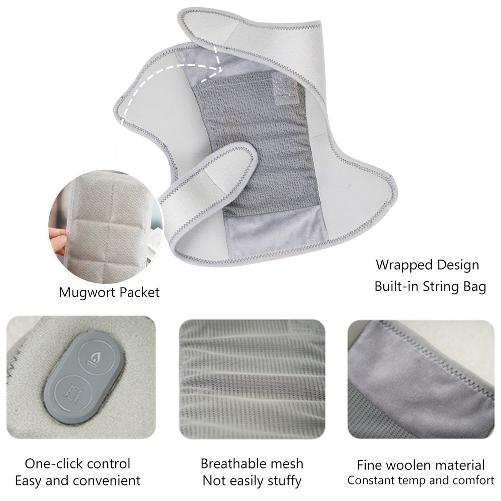 Rechargeable Heated Knee Brace Wrap for Arthritis Pain Relief and Massage